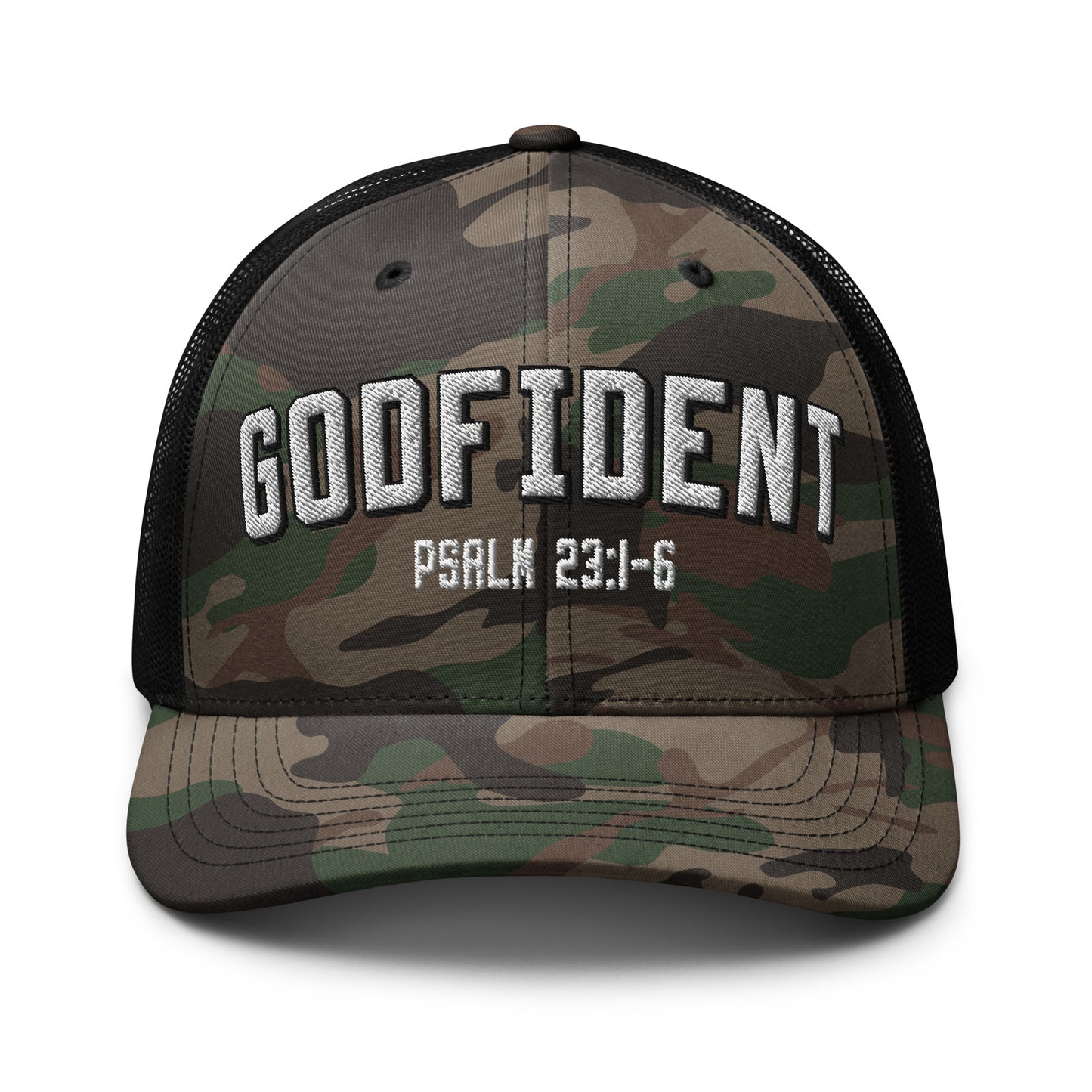 Godfident Camo Trucker Hat