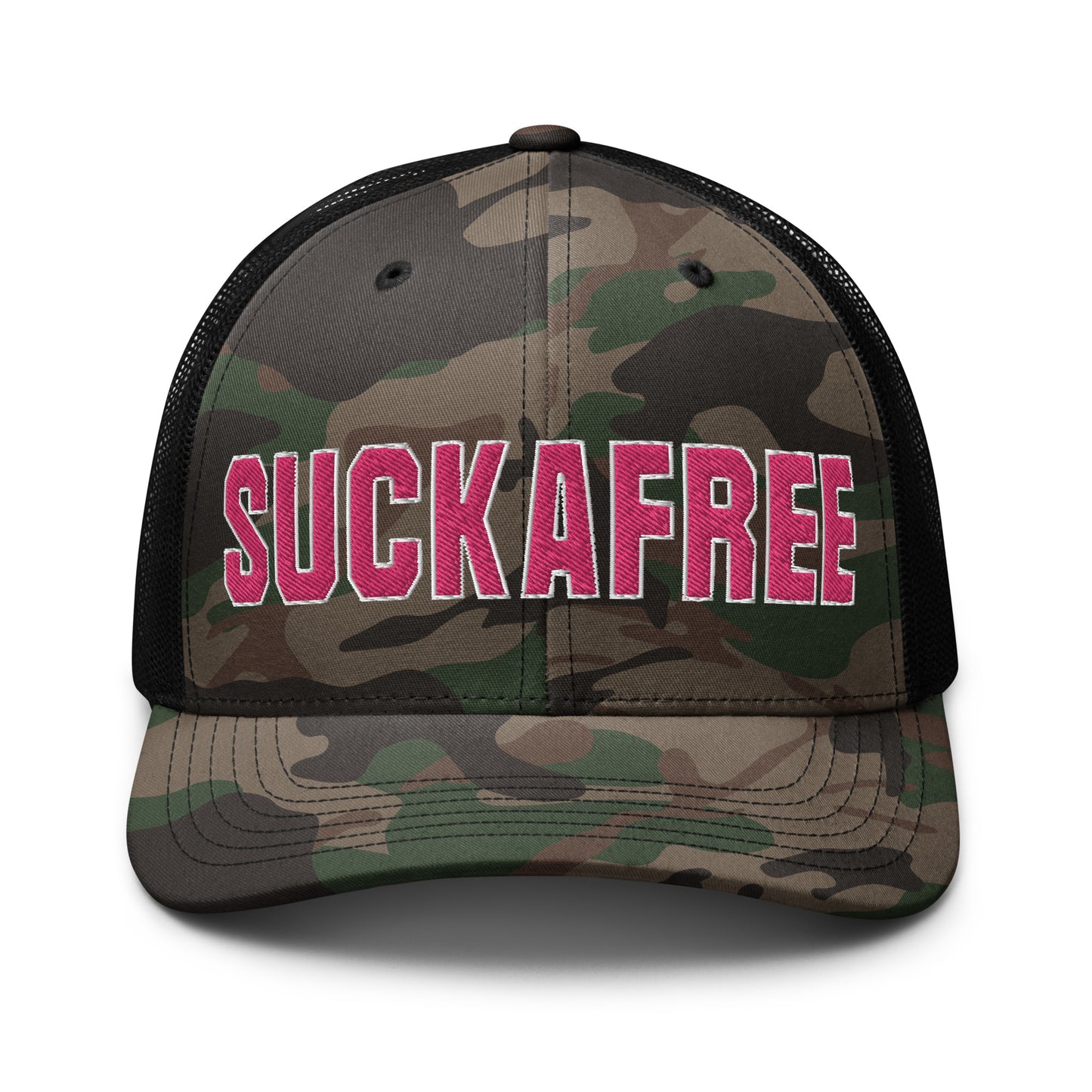 Suckafree Camouflage pink trucker hat