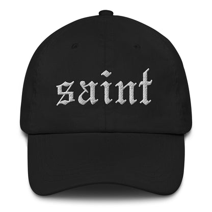 Saint Dad Hat white letters