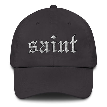 Saint Dad Hat white letters