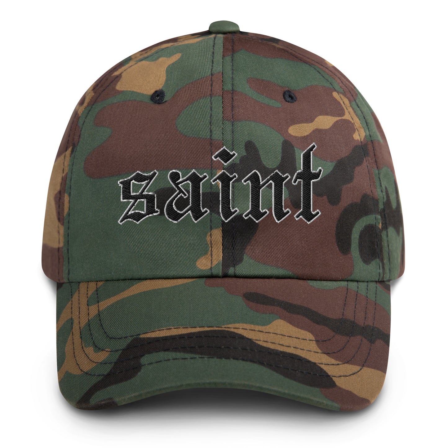 Saint Dad Hat black letters