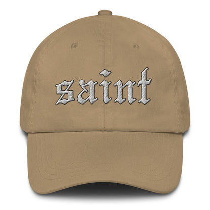 Saint Dad Hat white letters