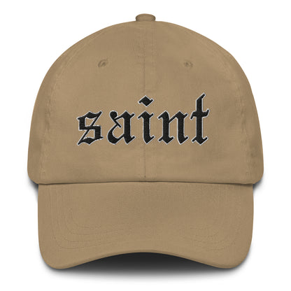 Saint Dad Hat black letters