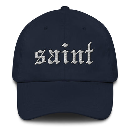 Saint Dad Hat white letters