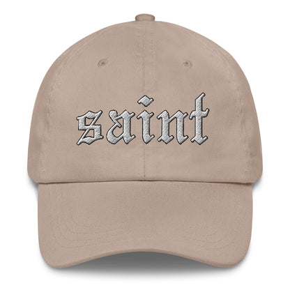 Saint Dad Hat white letters