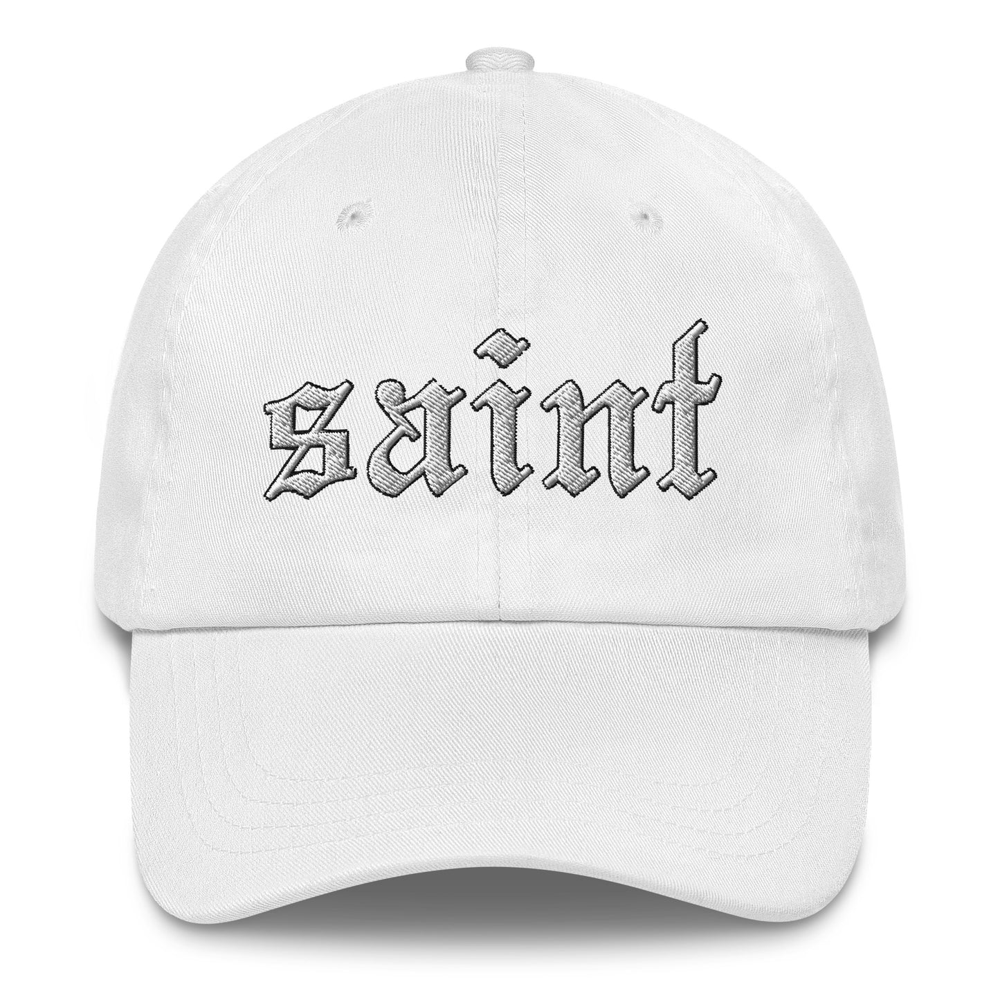 Saint Dad Hat white letters