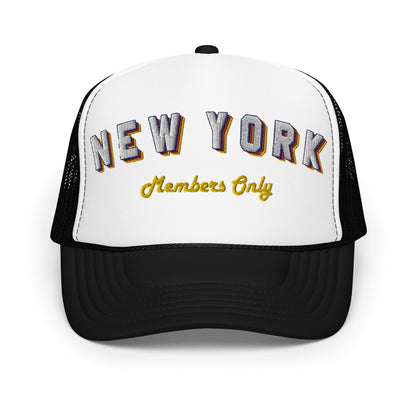 Vintage NY Foam Trucker Hat