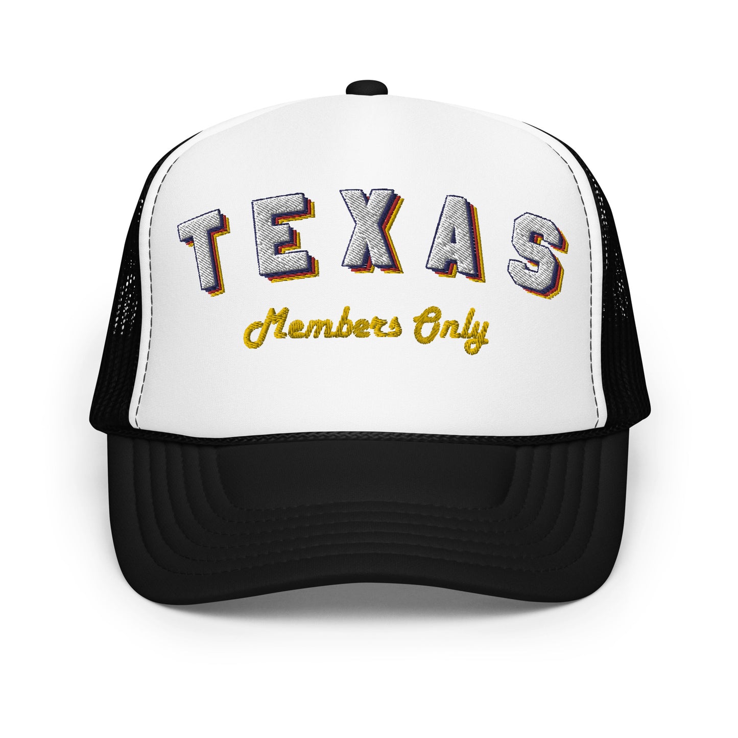 Vintage TX Members Only Foam Trucker Hat