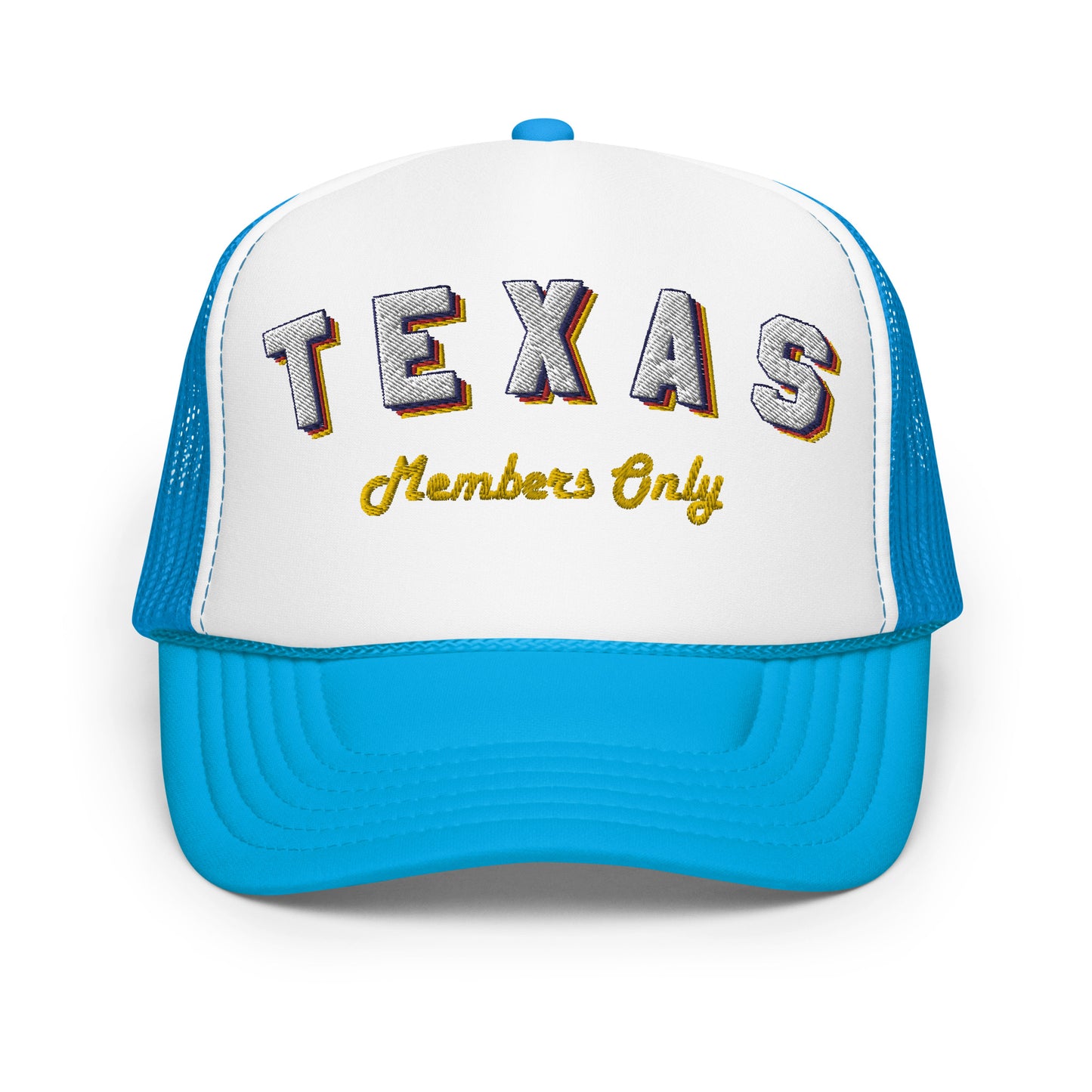 Vintage TX Members Only Foam Trucker Hat