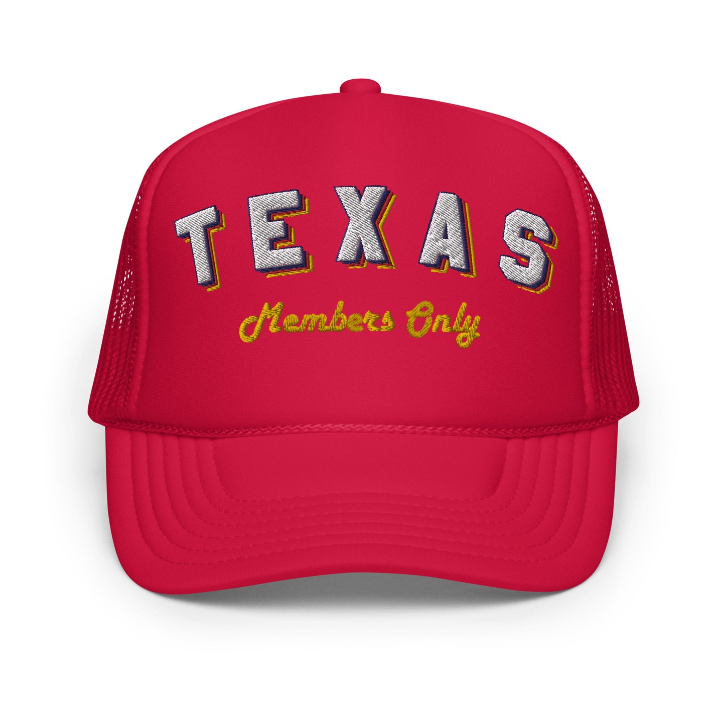 Vintage TX Members Only Foam Trucker Hat