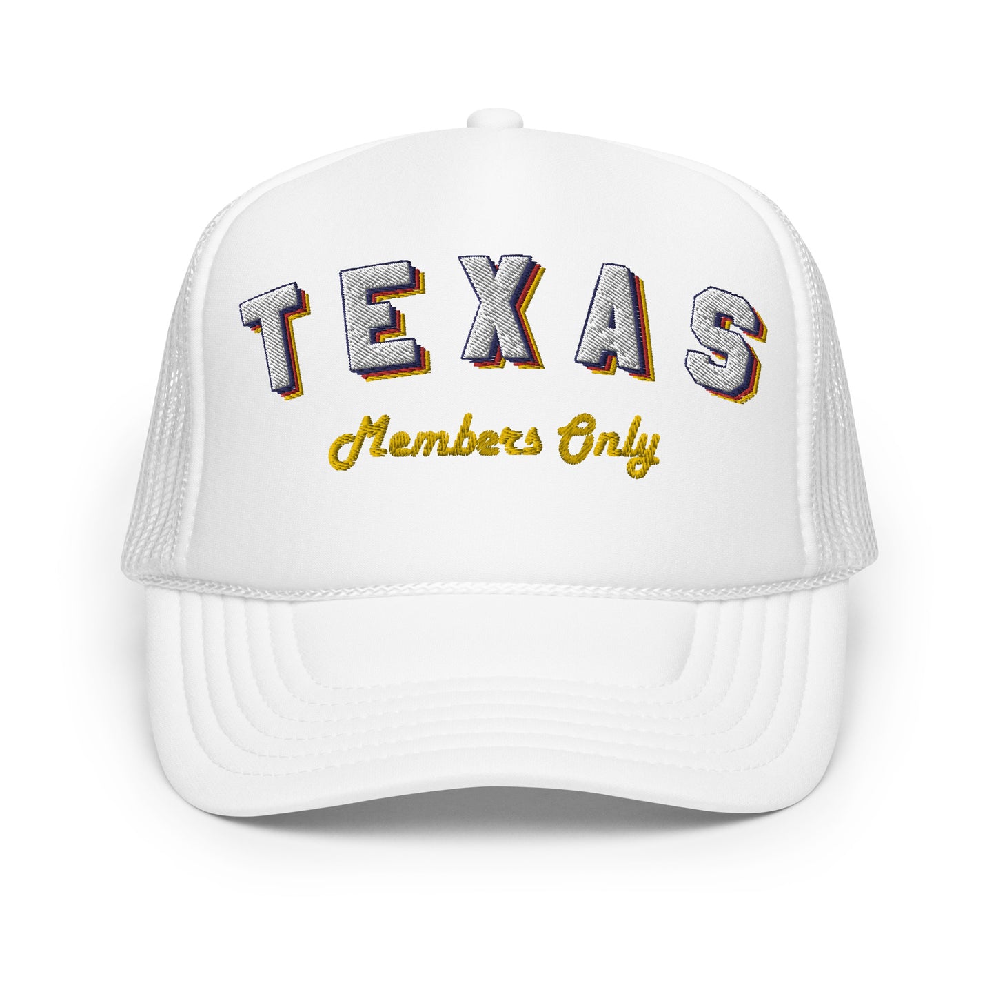 Vintage TX Members Only Foam Trucker Hat