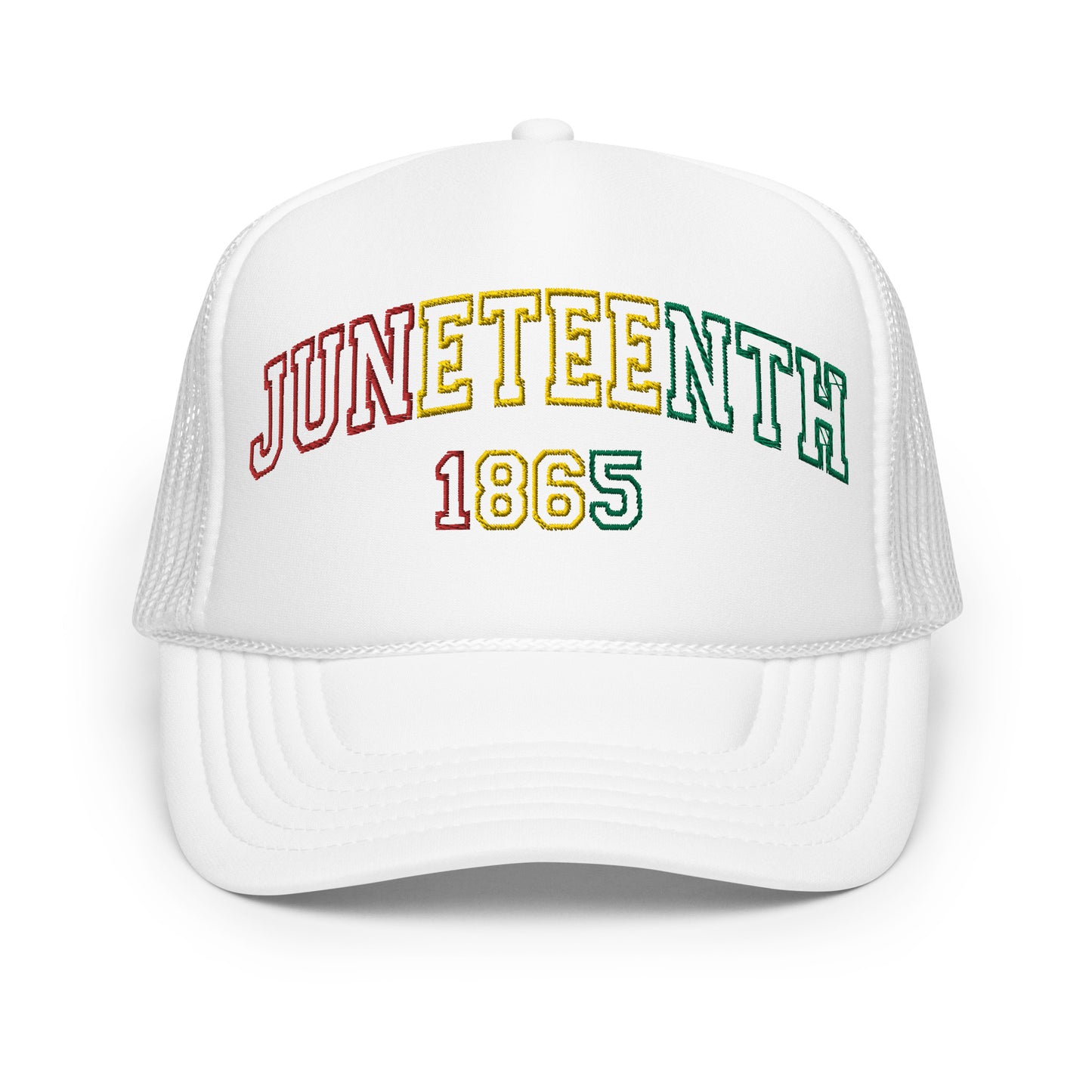 Juneteenth 1865 Varsity Foam trucker hat