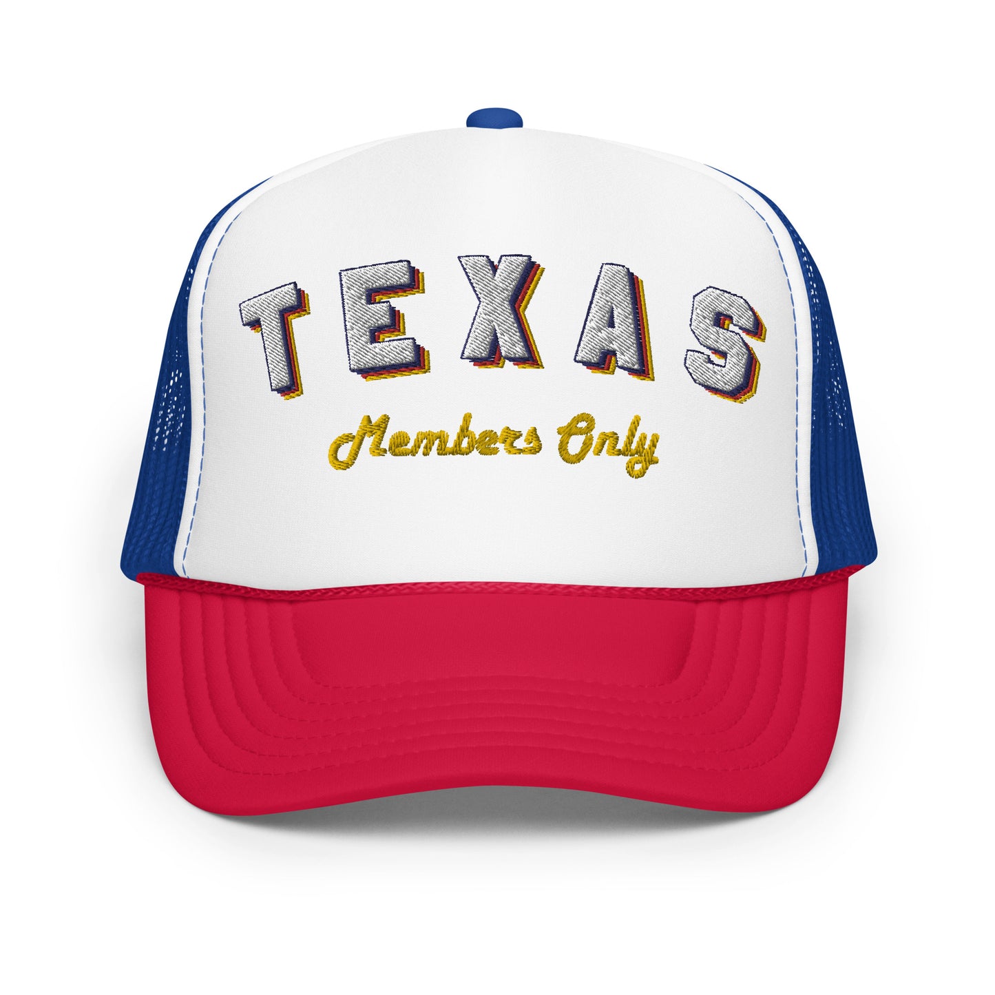 Vintage TX Members Only Foam Trucker Hat