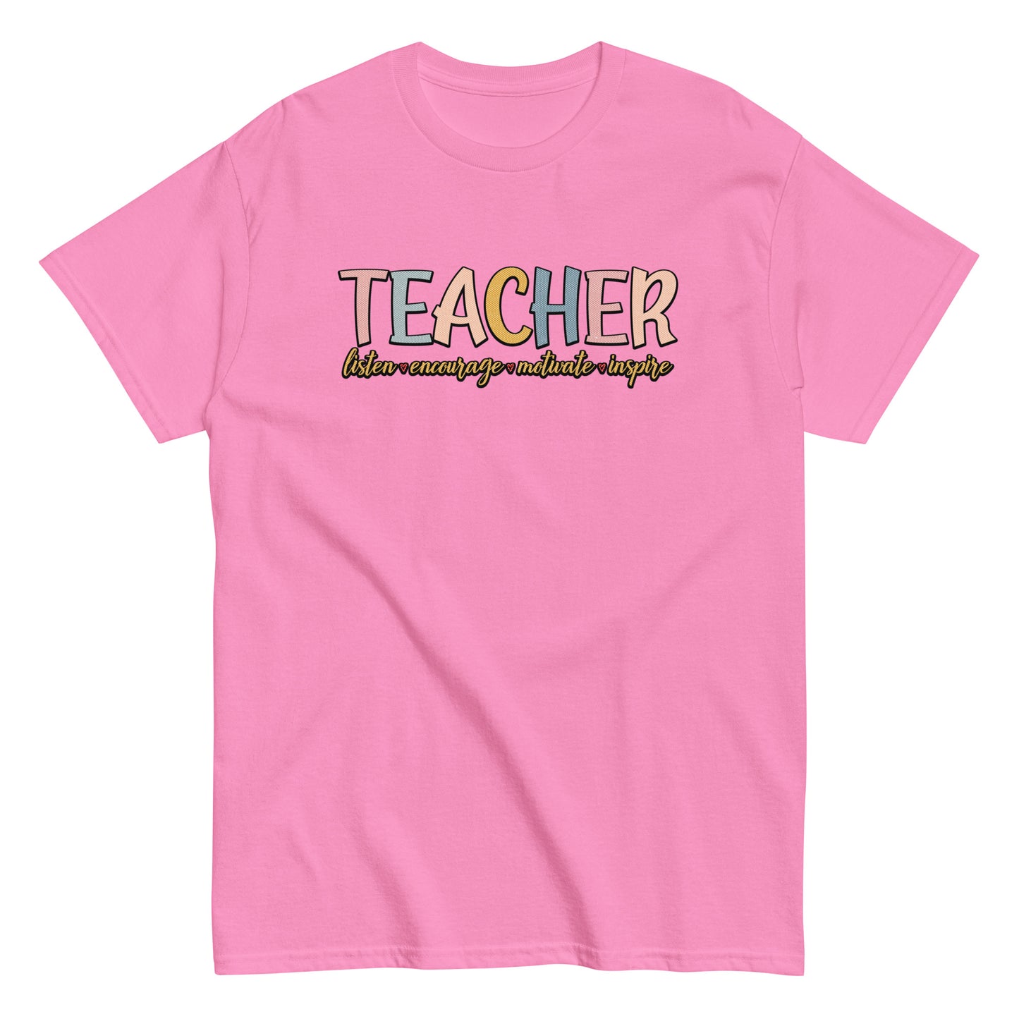 Teacher Listen Encourage Motivate Inspire T-Shirt