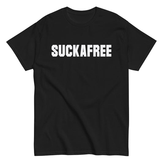 SUCKAFREE T-Shirt White Letters