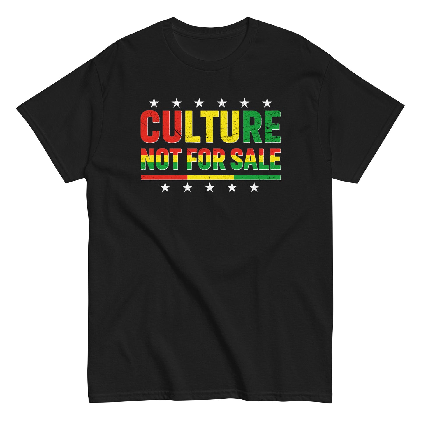 Culture Not For Sale T-Shirt white stars