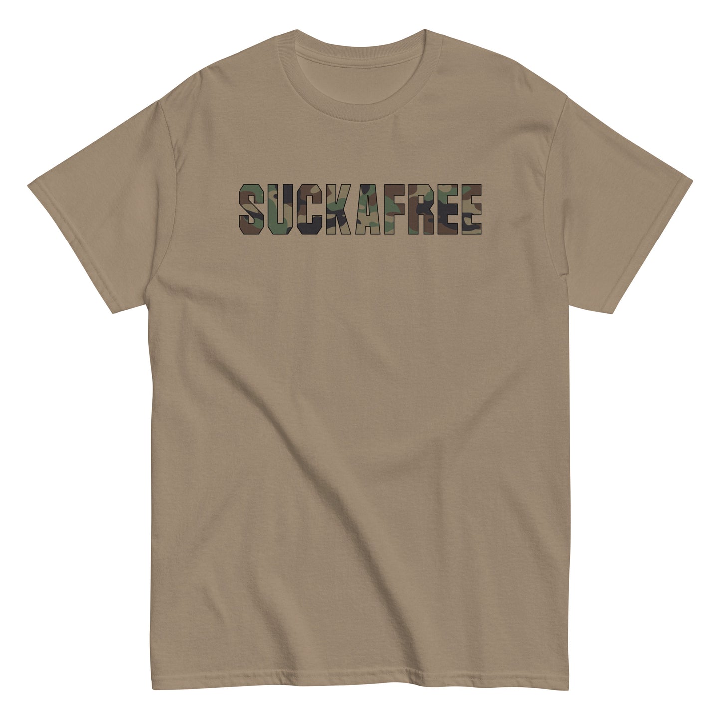 Suckafree Camo T-Shirt black outline