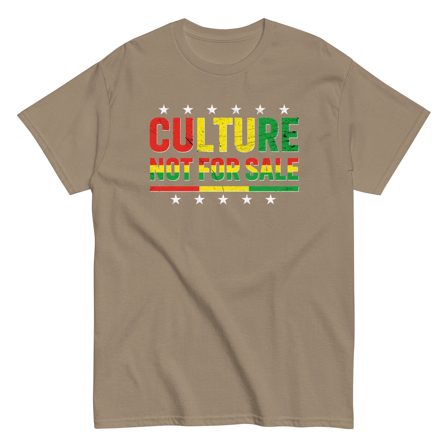 Culture Not For Sale T-Shirt white stars