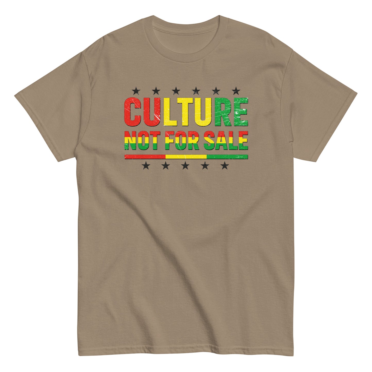 Culture Not For Sale T-Shirt black stars