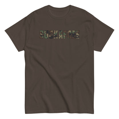 Suckafree Camo T-Shirt black outline