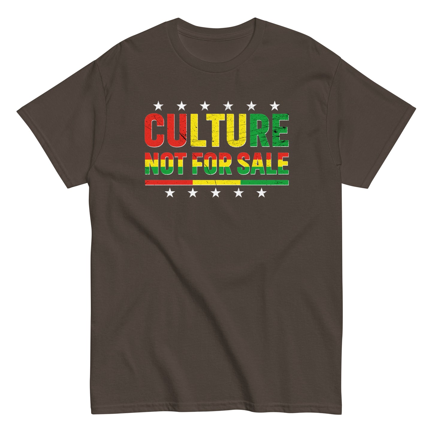 Culture Not For Sale T-Shirt white stars