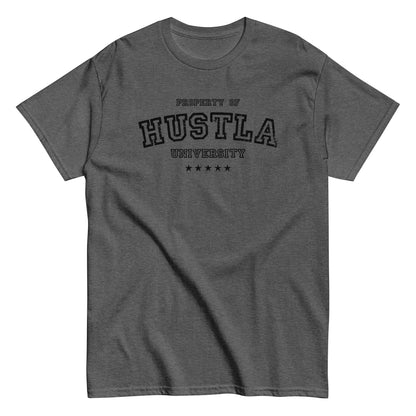 Property Of Hustla University T-Shirt black letters