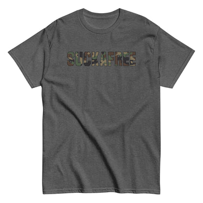 Suckafree Camo T-Shirt black outline