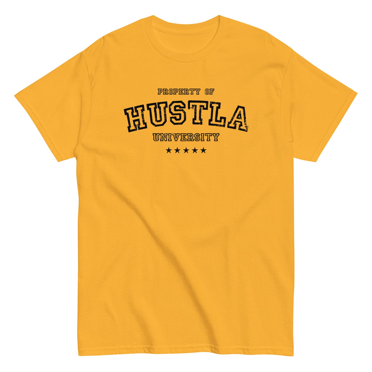 Property Of Hustla University T-Shirt black letters