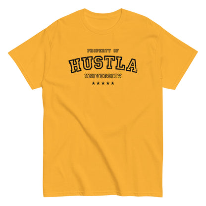 Property Of Hustla University T-Shirt black letters