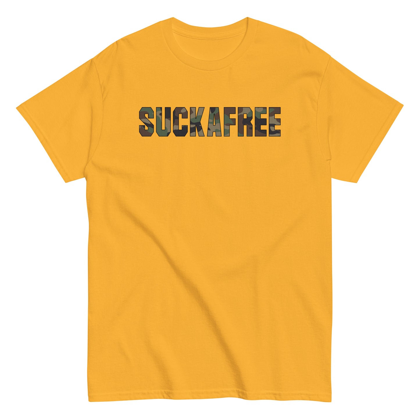 Suckafree Camo T-Shirt black outline