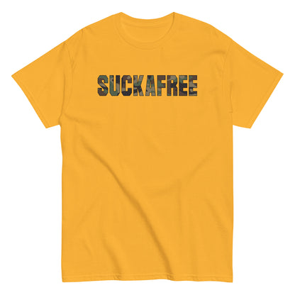 Suckafree Camo T-Shirt black outline