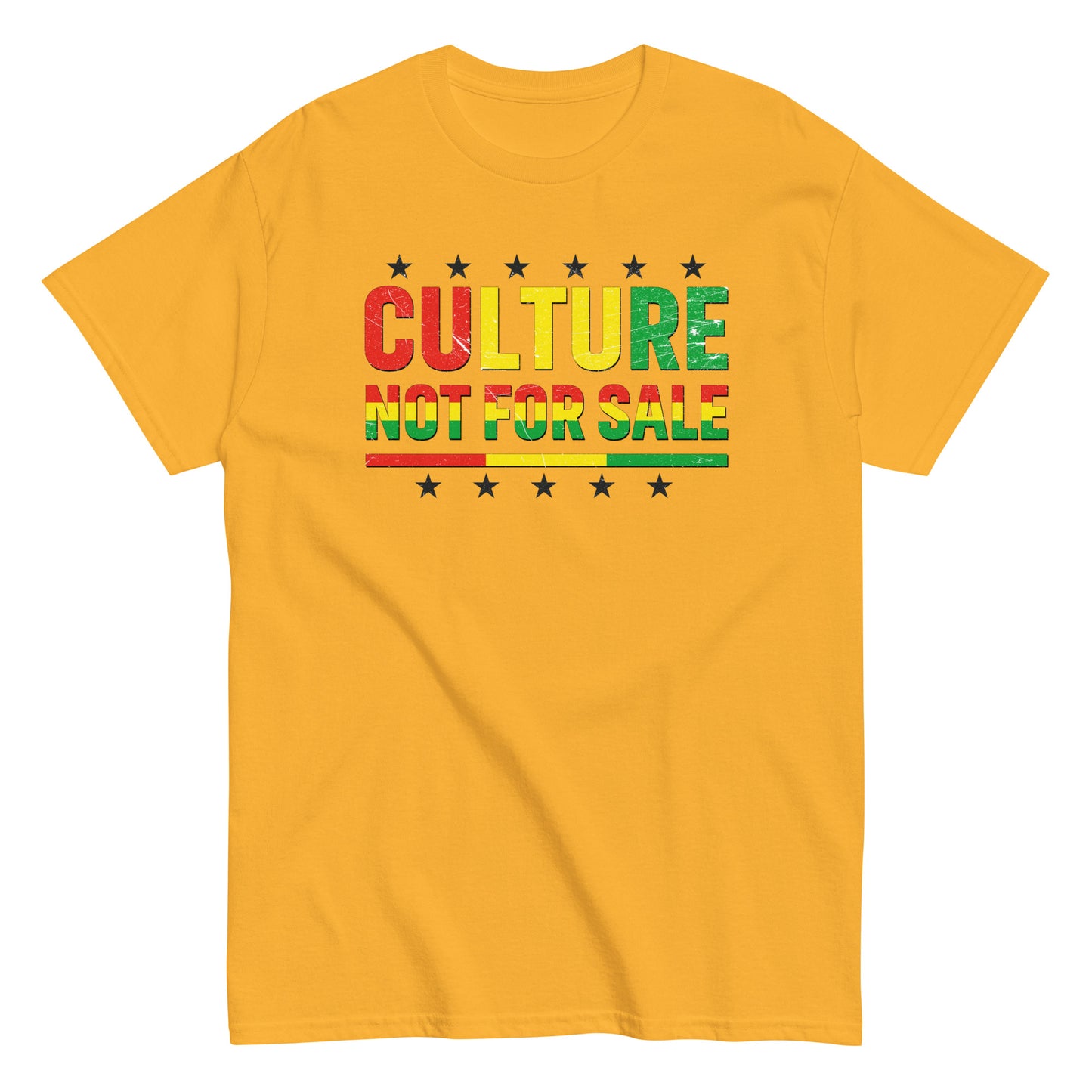 Culture Not For Sale T-Shirt black stars