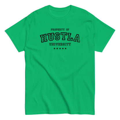 Property Of Hustla University T-Shirt black letters