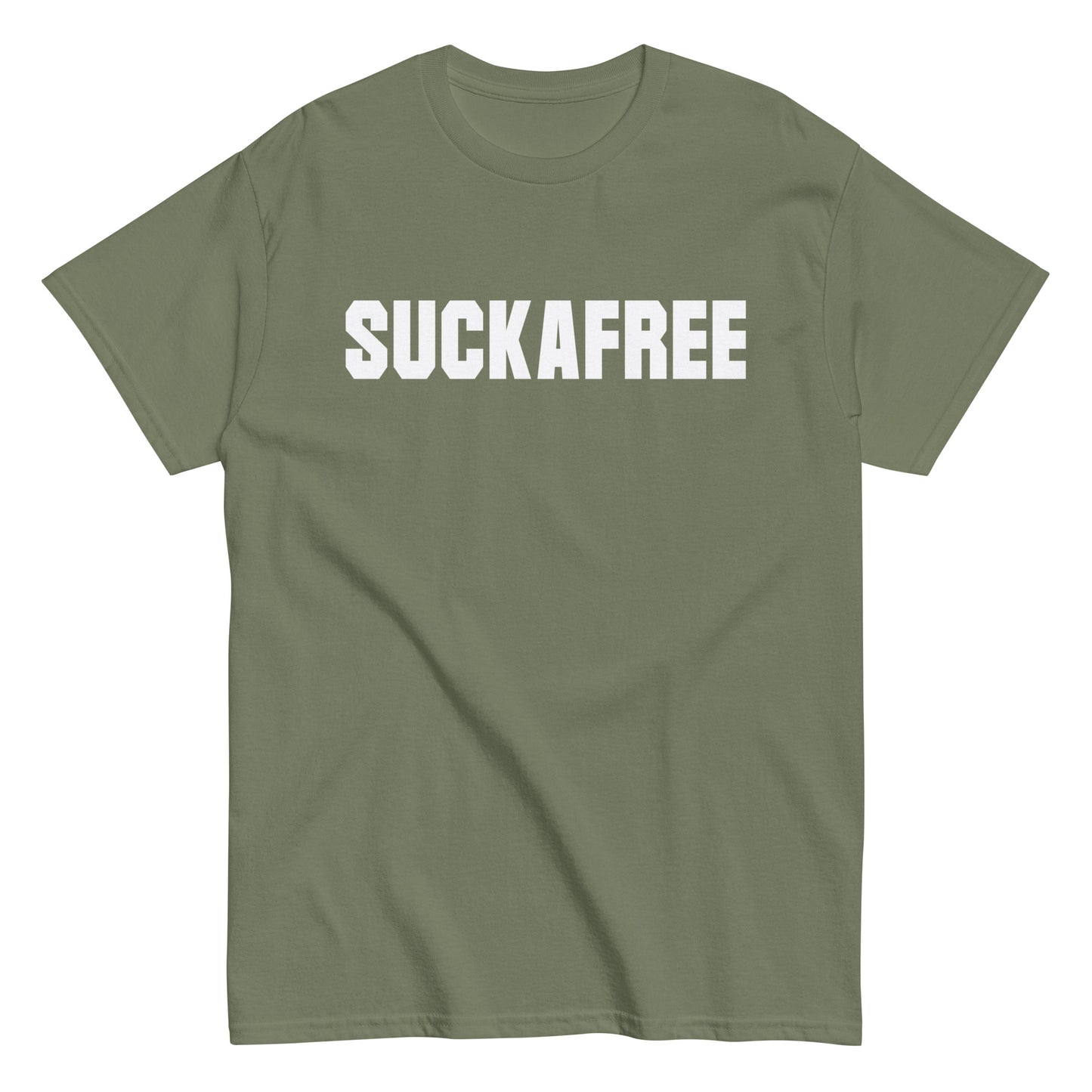 SUCKAFREE T-Shirt White Letters