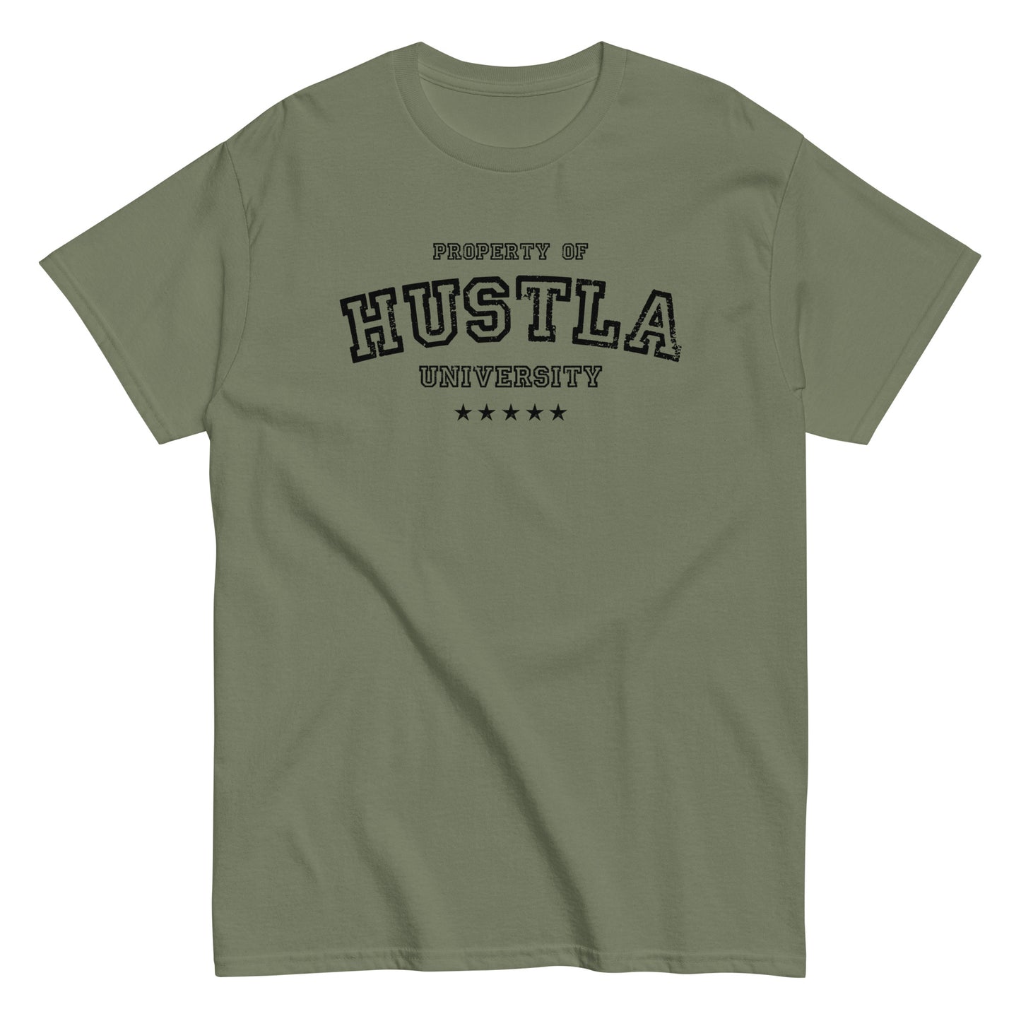 Property Of Hustla University T-Shirt black letters