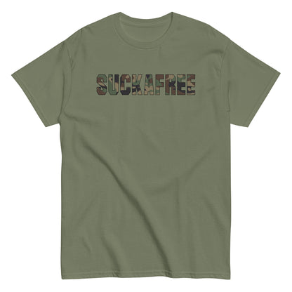 Suckafree Camo T-Shirt black outline