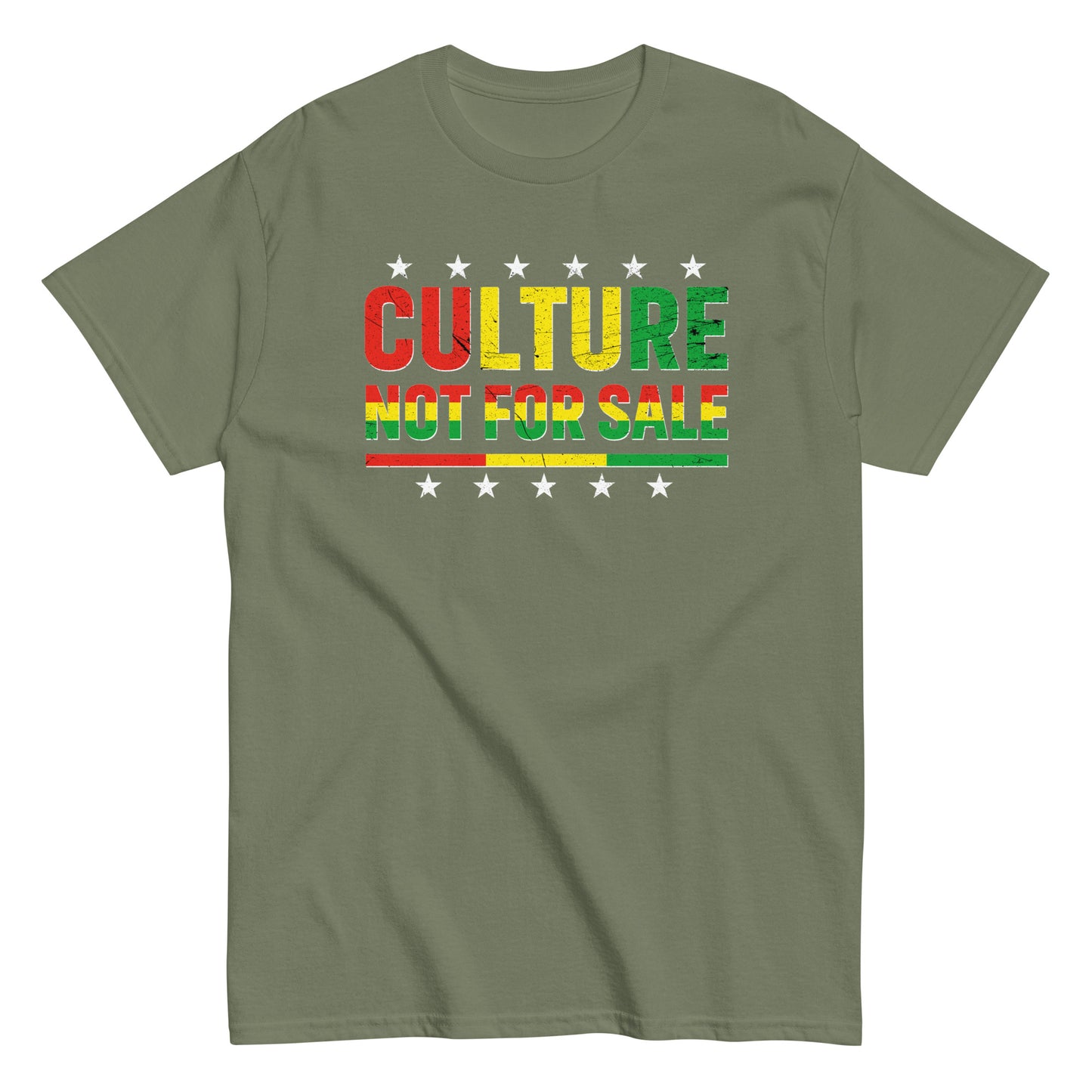 Culture Not For Sale T-Shirt white stars