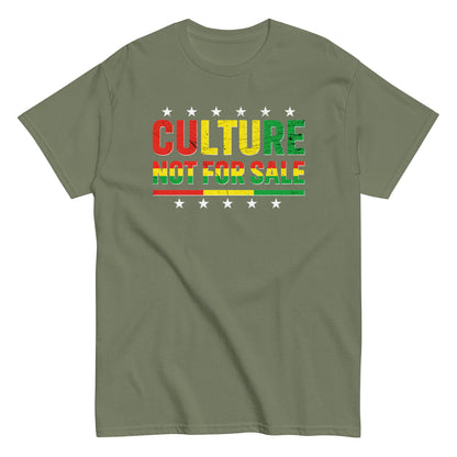 Culture Not For Sale T-Shirt white stars