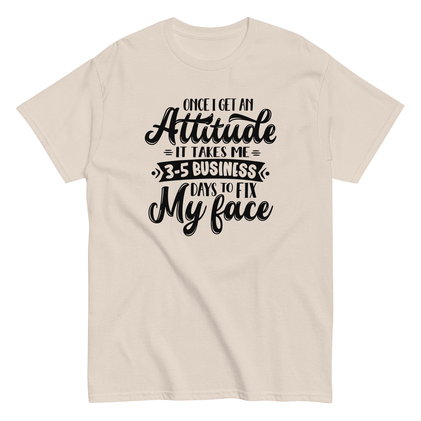 Fix My Face T-Shirt black letters