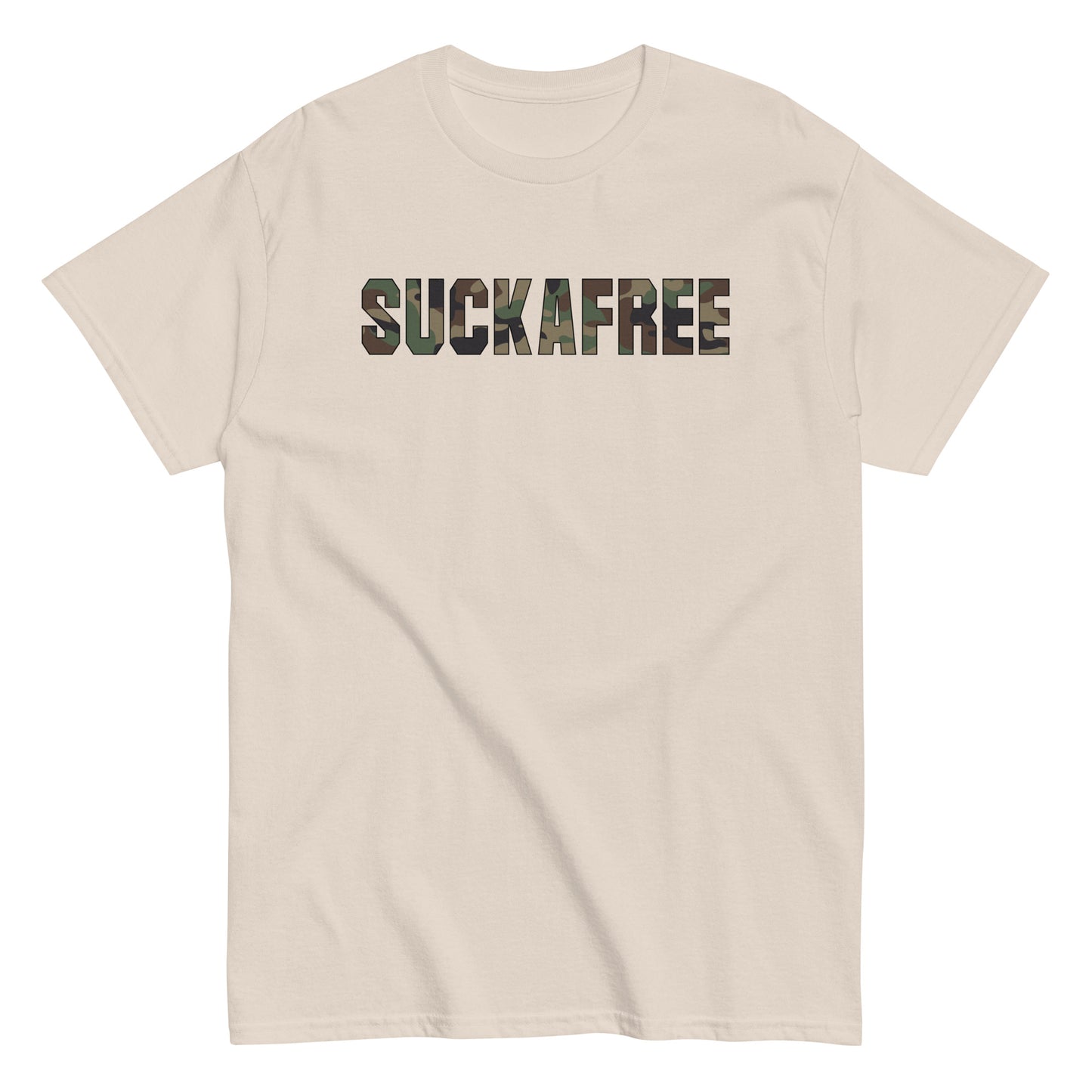 Suckafree Camo T-Shirt black outline