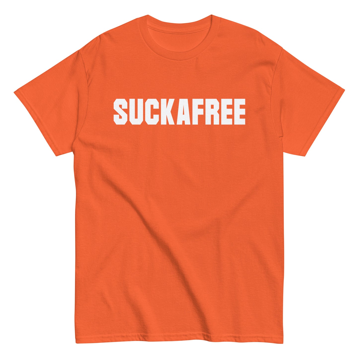 SUCKAFREE T-Shirt White Letters