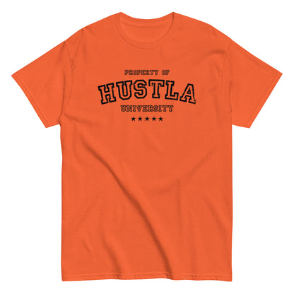 Property Of Hustla University T-Shirt black letters