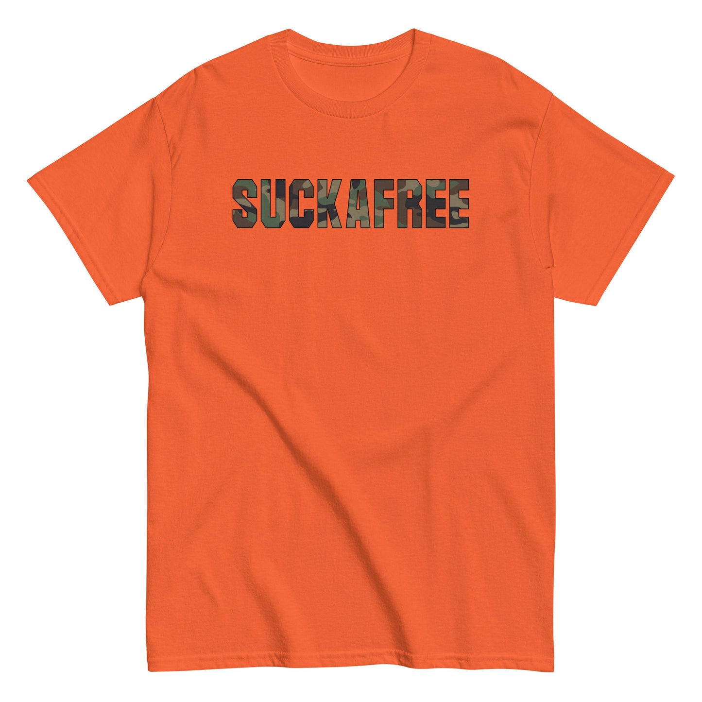 Suckafree Camo T-Shirt black outline