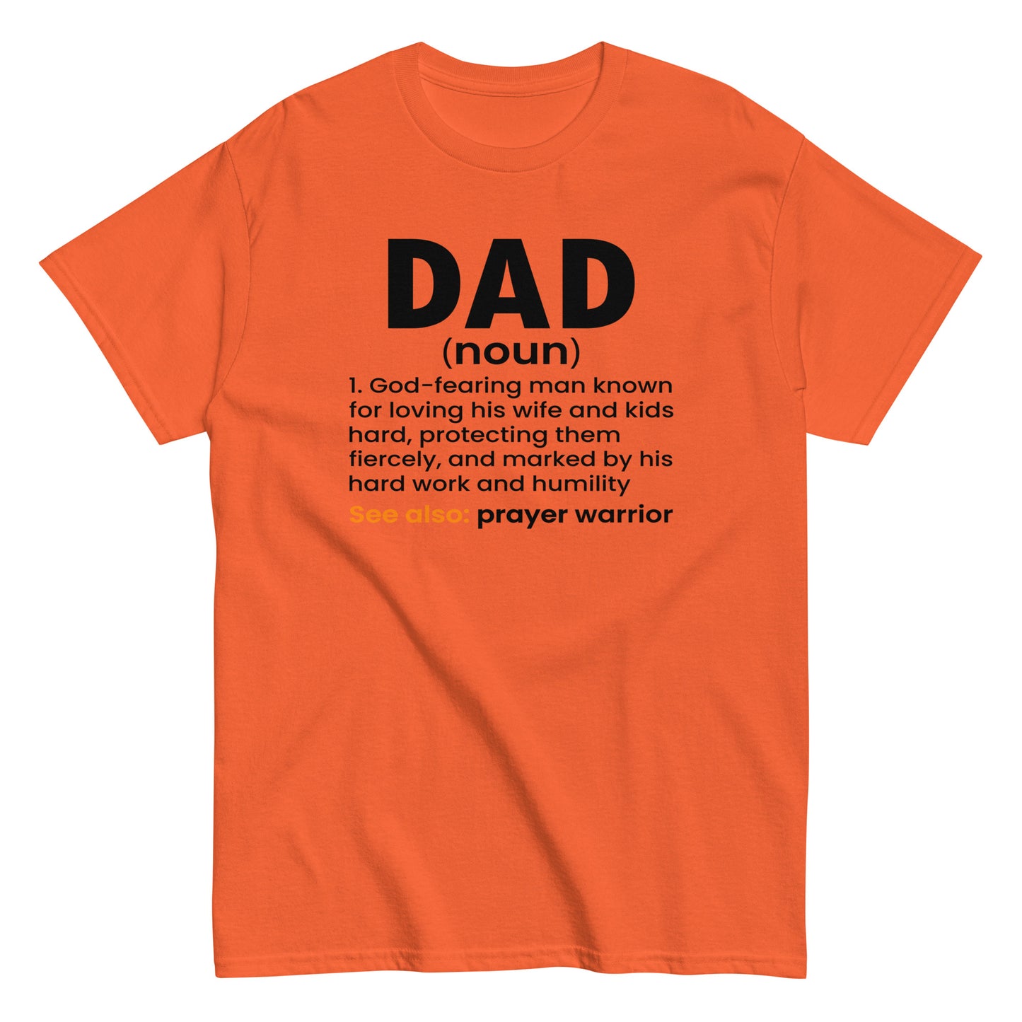 Dad Definition T-Shirt black letters