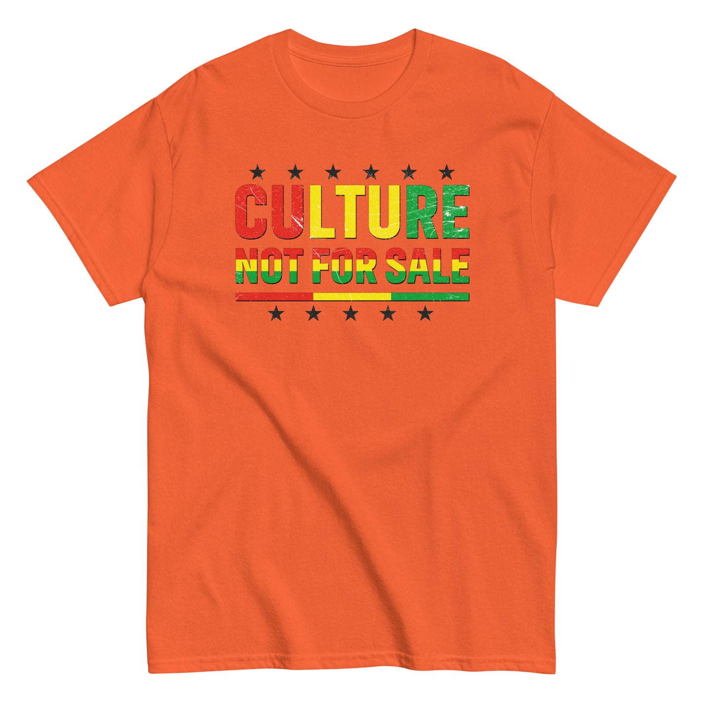 Culture Not For Sale T-Shirt black stars