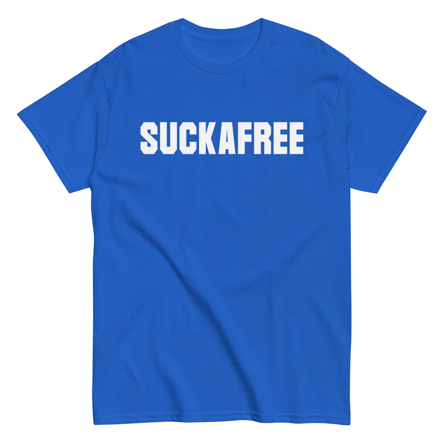 SUCKAFREE T-Shirt White Letters