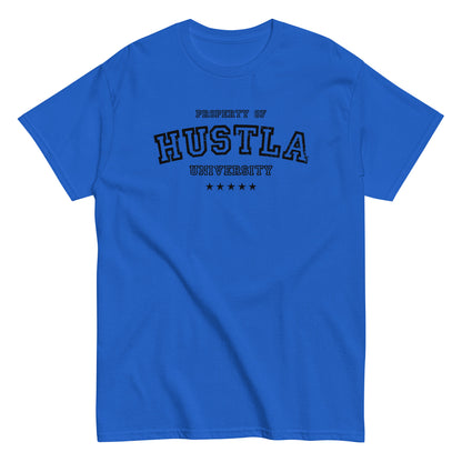 Property Of Hustla University T-Shirt black letters