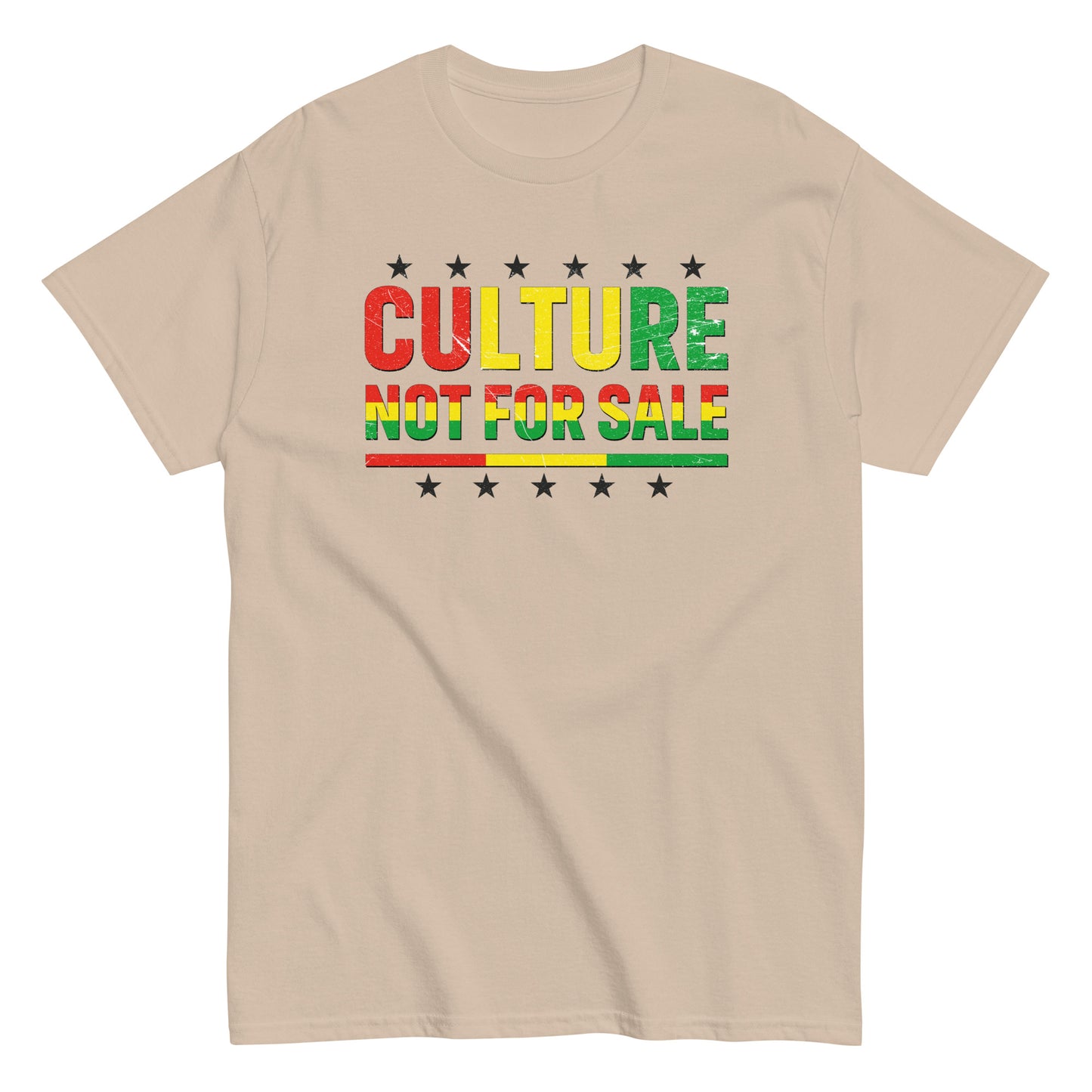 Culture Not For Sale T-Shirt black stars