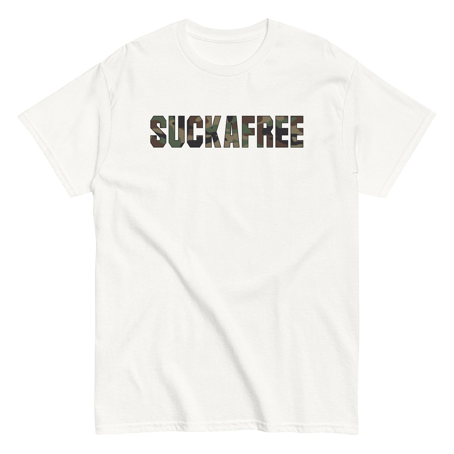 Suckafree Camo T-Shirt black outline