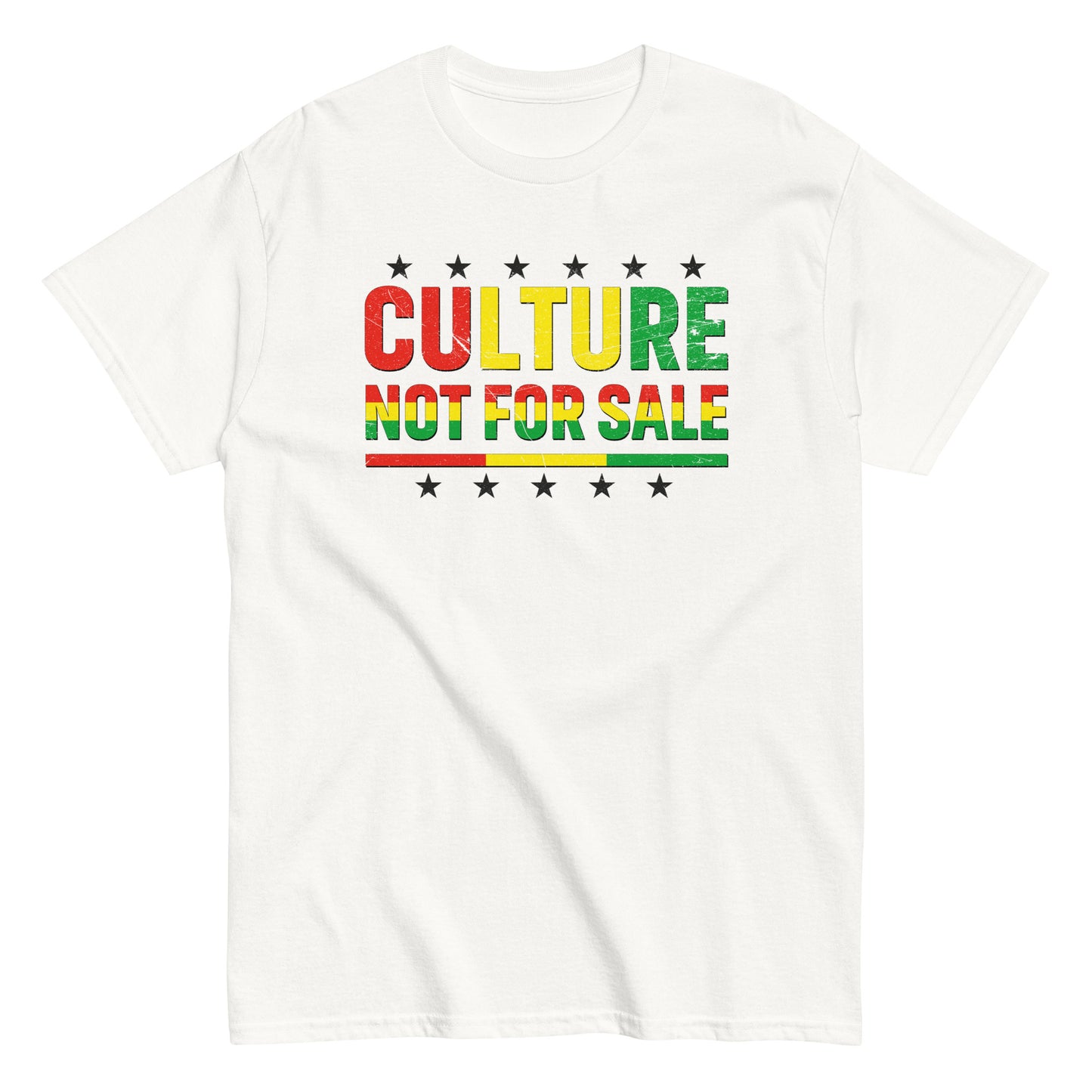 Culture Not For Sale T-Shirt black stars